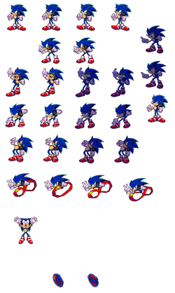 Sonic advance Front Sprites [Friday Night Funkin'] [Mods]