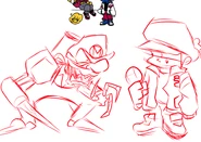 Official sketch of Minus MARIO