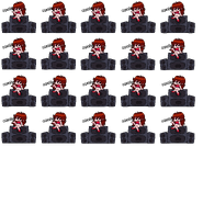 Girlfriend's menu sprite sheet