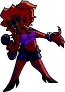 Static dark left pose