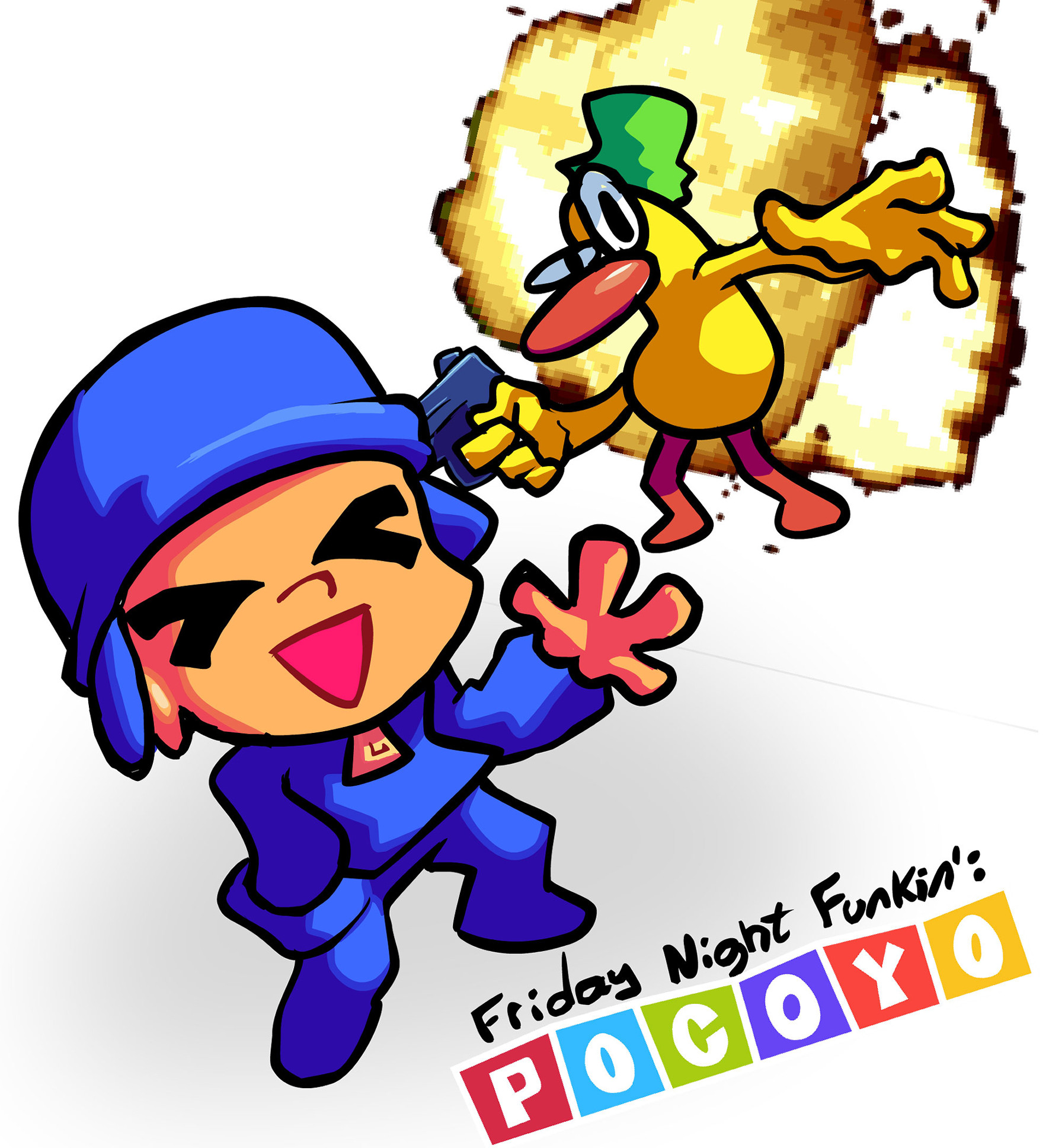 Friday Night Funkin' Normal Pocoyo VS Pibby Pocoyo - BiliBili