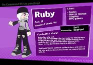 Ruby's Character Sheet from "On Command" series