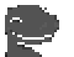 Chrome Dino smiling, this is however used on one of the GameBanana updates