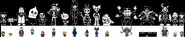 Outdated D-Side designs for the Undertale cast. Link
