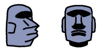 GTA San Andreas Moyai/Moai Emoji Mod 