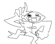 William giving the L