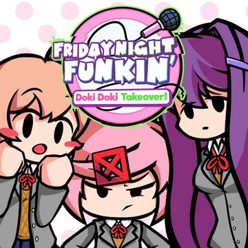 Doki Doki Takeover FNF mod play online, Doki Doki Literature Club