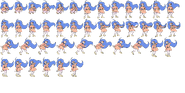 Marilyn's sprite sheet for Spotlight.