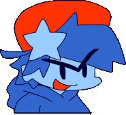 Boyfriend's graphic when "FREEPLAY" is selected.