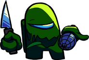 Static Green Impostor left pose.