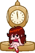WeegModGFWeekAIdleAnim.gif (2.66 MB) Girlfriend sitting on the railway station's clock during Week A.