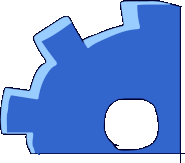 Gear graphic when "OPTIONS" is selected.