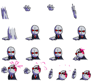 Agent dying sprite sheet.