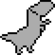 Chrome Dino's alt up pose (night, static)