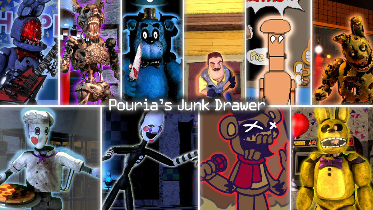 Solve FNAF - Kinder Fnaf 2 Animatronics jigsaw puzzle online with 45 pieces