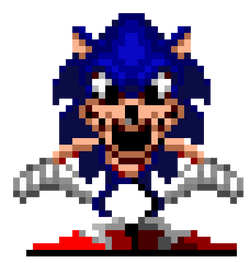 sonic.exe, FridayNightFunkin', sprite sheet / Fanmade remake Sonic