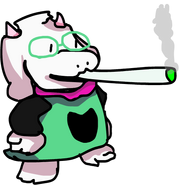 Ralsei smoking a fat blunt | Funkipedia Mods Wiki | Fandom