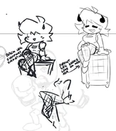 "Minus GF Sketches (Ito Saihara and DerpDrawz)"