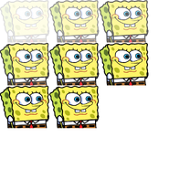 SpongeBob's sprite sheet (Portrait)