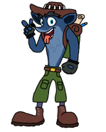 D-Side design for Crash Bandicoot. Link