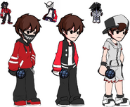 Scrapped Agoti and Gold costumes. Along with an early version of the hotline outfit