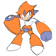 Outdated D-Side design for Mega Man. Link