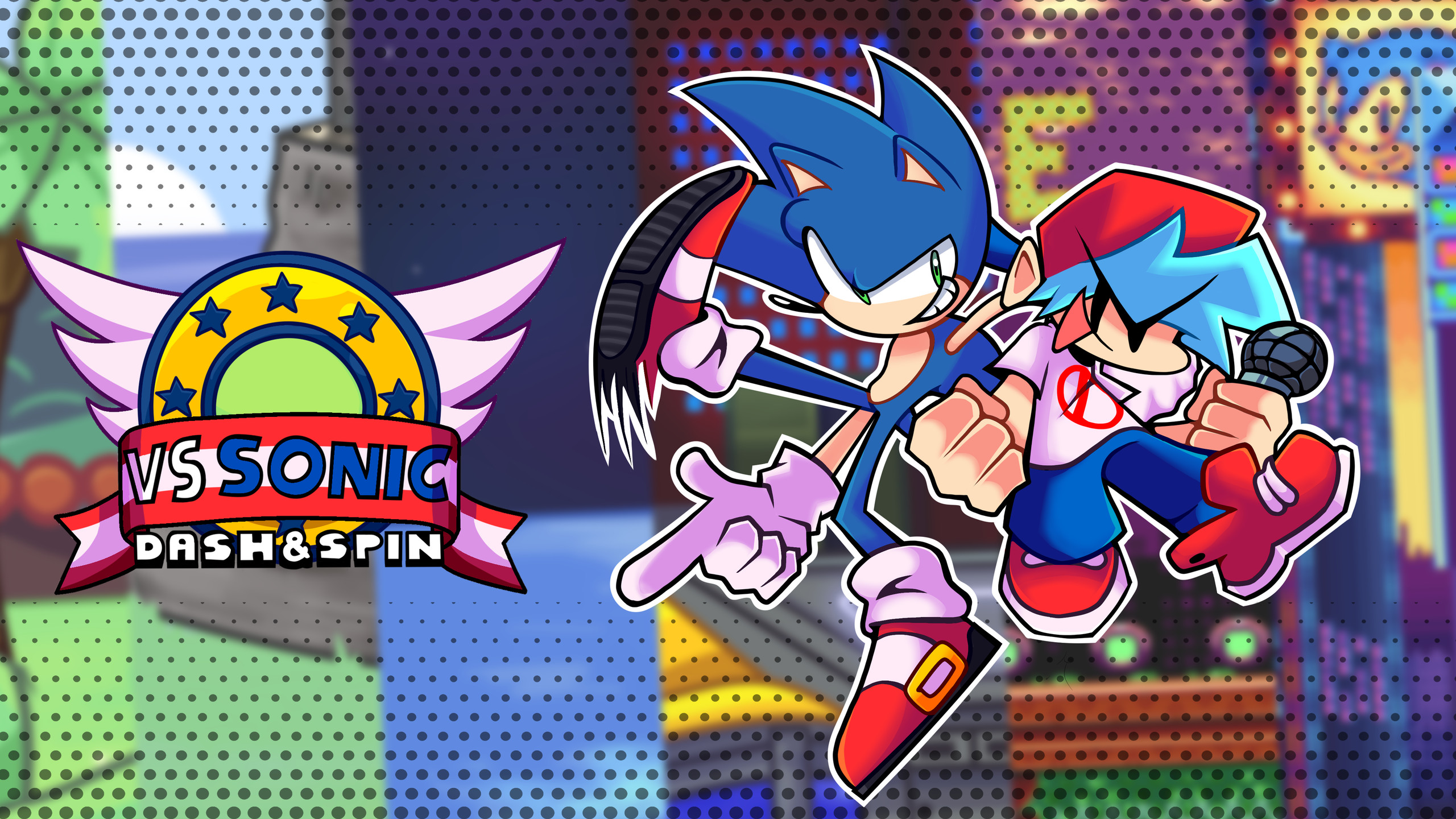 Download Dashing Dark Sonic Wallpaper