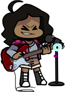 Static guitar left pose