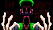 The jumpscare that appears upon hitting the mushroom note
