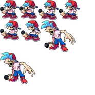Spritesheet of Friend revealing themselves.