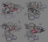 "Hank Pose Sketches (Ito Saihara)"