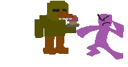 Chica getting dismantled