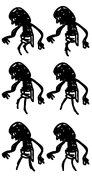 Scary shadow sprite sheet