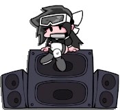 Itsumi in the Title Screen