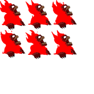 Hellclown up sprite sheet.