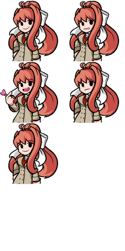 Monika Pixel Blue Skies [Friday Night Funkin'] [Mods]