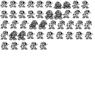 Boyfriend's entire sprite sheet used during Low signal, appears to be exactly the same compared to his daytime spritesheet.