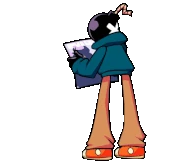 Whitty ripping a Daddy Dearest poster in half.