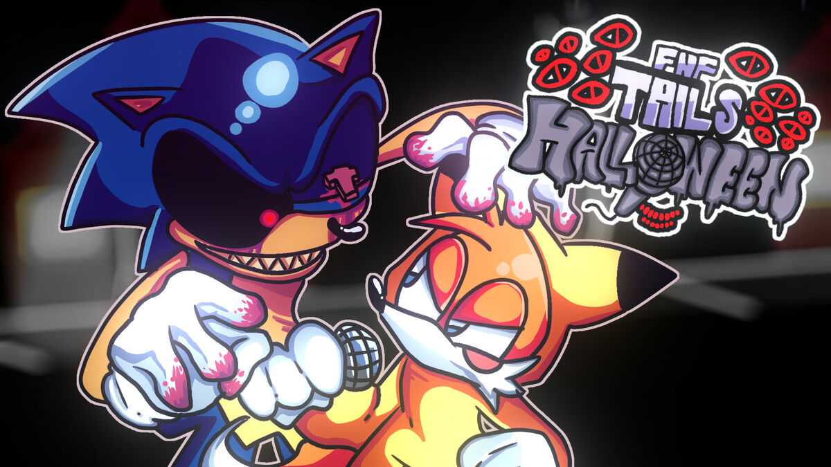 Friday Night Funkin' VS Tails.EXE FULL WEEK (FNF Mod/Hard)  (Creepypasta/Horror/Tails EXE Mod)  Tails Story from Sonic.exe: Tails  encounters Sonic at the end of the HILL ACT 1 level, Sonic standing  completely