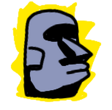 i made the moai emoji in gd. it took me about an hour 🗿 : r/geometrydash