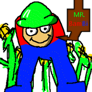 Origin image of Mr. Bambi from the Baldi's Basics mod.