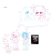 Whiteboard image found in the files, featuring Brandon and NuSky.