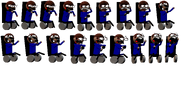 Polygonized sprite sheet