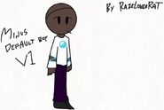 Minus Default Boy by RazeLoverRat, the mod's creator.