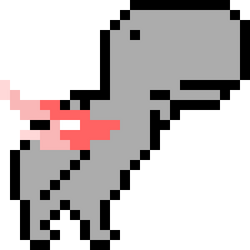 Minecraft Pixel Art] Google Chrome's Dino by nikkheeeeey on DeviantArt