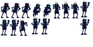 Unused sprite sheet with Glitcher's shading