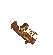 Planeman blowing up.