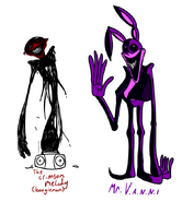 FNF and FNaF versions of Mr. Virtual.