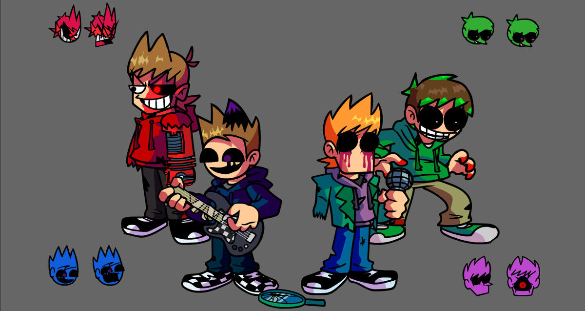 Back at it again with part 2 of my FNF Eddsworld concepts… Here's Matt!
