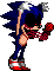 Pixilart - Sonic Exe fnf idle by undervoider